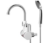 Grifo Eléctrico con Calentador de Agua Instantáneo 220 V 3000 W - Materiales de Alta Calidad - Ducha Conveniente - Pantalla LED de Temperatura