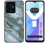 Funda Silicona para Vivo Y35 / Y22s diseño Mármol 09 Dibujos