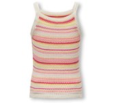 Camiseta Only Kids Belli rosa rayas colores de niña