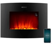 CECOTEC 05813 Chimenea eléctrica con WiFi de 22 pulgadas de color negro Ready Warm 2250 Curved Flames Connected