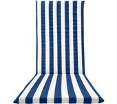 Your Craftsman Design-Lino para Silla de Playa de Jardín de algodòn forrado 120x50x3,5 cm - Colchoneta para tumbona fabricada en Italia