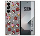 Tumundosmartphone Funda Carcasa Dura para Samsung Galaxy Z Fold 6 5G diseño Muffins Dibujos