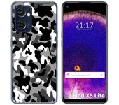 Funda Silicona para Oppo Find X5 Lite 5G diseño Snow Camuflaje Dibujos