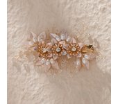 Fashion Pearl Flower Clip Silver Color Hair Combs Wedding Bridal Jewelry Accessories Headpieces For Woman Bride Hair Ornaments