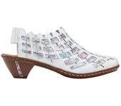 Zueco Tacón Cómodo Rieker - Zapatilla Mujer