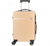 DAM Maleta de cabina Trolley en material ligero de ABS de alta resistencia. Cerradura numérica y 4 ruedas dobles extraíbles y giratorias 360°.  36x21x55Cm