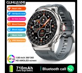 2024 Nuevo Reloj Inteligente con Seguimiento GPS para Exteriores para Hombres, Pantalla AMOLED Ultra HD de 1,85 Pulgadas, Batería de 710 Mah, Relojes inteligentes con Llamadas Bluetooth,Más de 400 relojes inteligentes temáticos, Para Android e Ios