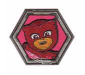 Parches Ropa PJ Mask – Parche Bordado Ropa – (licencia oficial) – PJ Mask – Héroes en Pijamas – Owlette – Buhita – 7,3 x 6,3 cm. - Moda The Happy Patch
