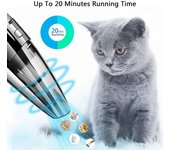 Aspiradora inalámbrica de mano recargable, potente succión ciclónica, carga rápida para coche, hogar, pelo de mascotas