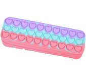 Soporte de silicona para lápiz, neceser de viaje ligero e impermeable, neceser portáil para artículos de tocador, neceser para mujer