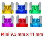 10PCS/lot Fuses Mini Small Medium Car Fuse 2A 3A 5A 7.5A 10A 15A 20A 25A 30A 35A 40A Amp Clip Fuse Set for Car Truck