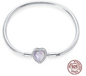 New in Original 925 Silver Luminous Love Bracelet Fits Pandora Original Charm Bead For Women Heart Bracelets Jewelry Gifts Hot