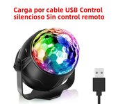 Luz De Escenario LED Disco Rotación DJ Bola Estroboscópica Control Remoto Sonido Magia Danza Coche RGB Regalo De Navidad Fiesta Club Mostrador Láser
