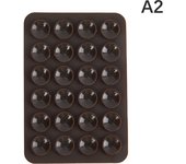Double Side Silicone Suction Pad For Mobile Phone Fixture Suction Cup Backed Adhesive Silicone Rubber Sucker Pad For Fixing