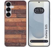 Tumundosmartphone Funda Silicona para Samsung Galaxy S25 5G diseño Madera 03 Dibujos