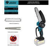 1700RPM 6 Inch Mini Li-Ion Electric Chainsaw One Hand Portable Electric Saw Fit 18V Makita Battery (No Battery)