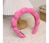 Fashion Microfiber Washing Wristbands Scrunchies Puffy Headband Spa Bubble Headband for Washing Face Makeup Shower Skincare