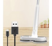 Electric Water Mop Cleaner Machine 360° Rotatable Spin Cleaning Mop Squeeze Wet and Dry Use Hand Push Household Floor Cleaning