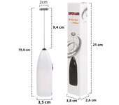 Wireless Handheld Electric Milk Frother Battery Powered Mini Foam Maker Drink Mixer Whisk Beater for Coffee Latte Matcha in Home