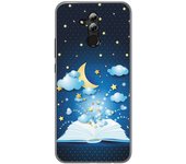 Tumundosmartphone Funda Gel Tpu para Huawei Mate 20 Lite Diseño Libro Cuentos Dibujos