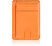 RFID Blocking Wallet Business Card Cover for Case Super Thin Men Leather Credit Card Holder