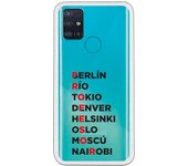 Funda compatible con Samsung Galaxy M51 - Profesor Rojo Clear