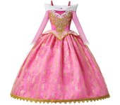 Girls Sleeping Beauty Aurora Cosplay Princess Dress Kids Rapunzel Frozen Elsa Cinderella Costume Party Clothing 2-10Years