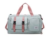 Bolso de hombro individual impermeable para deportes al aire libre, natación, yoga, bolso bandolera grande con bolsa para zapatos