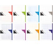 Recambio de colores  90 grs. a-4 120 hojas cuadrícula 5x5 + greca 5 colores pacsa