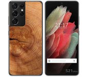 Tumundosmartphone Funda Gel Tpu para Samsung Galaxy S21 Ultra 5G diseño Madera 04 Dibujos