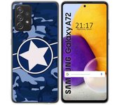 Tumundosmartphone Funda Gel Tpu para Samsung Galaxy A72 diseño Camuflaje 03 Dibujos