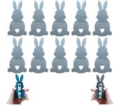 2025 Nuevo regalo de porta billetes de conejo de Pascua, clip de dinero de conejo de Pascua, relleno de canasta de Pascua, regalo de Pascua para niños/adolescentes/familia, 14 colores (10 piezas-C)