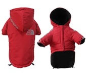 Pet Clothes Autumn Winter Pet Dog Reflective Waterproof Warm Coat Cotton Hooded Jacket FOR Small Medium Dog Clothes