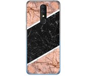 Tumundosmartphone Funda Gel Tpu para Alcatel 3 2019 diseño Mármol 07 Dibujos