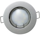 ORION91 Pack x 6 unidades FOCO LED FIJO 85mm Color Aluminio Mate 7W 525lm GU10 120º 4000k 15000h NINE&ONE CJ.6 - SpazioLuzio
