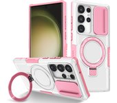 Heavy-duty Armored 2-in-1 Fall-proof Case for Samsung S24 S23 S22 S21 Plus Ultra S20FE Note20 Magnetic Stand Phone Case