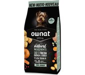Pienso para Perros Ownat Ultra Mini Junior 0.4 Kg y 3 Kg - Alimentación Premium Para Cachorros de Razas Pequeñas - Nutrición Equilibrada y Natural - Fortalece Salud y Vitalidad en los Primeros Meses