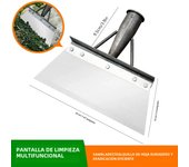 Steel Flat Shovel Multi-Functional Garden Scraper Shovel Rust Resistant Farm Weeding Planting Shovel for Digging in Garden Beds