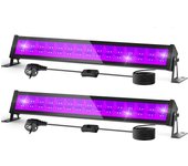1/2pcs 60LEDS UV Floodlight 400-405NM Fluorescen Glow Ultraviolet Black Light Party Stage Disco LED Backlight for Bar Dj