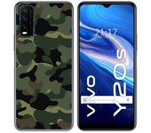 Tumundosmartphone Funda Gel Tpu para Vivo Y20s / Y11s diseño Camuflaje Dibujos