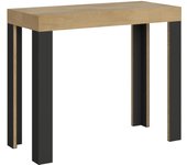 Consola extensible 90x40/196 cm Small Line Roble Nature Estructura Anthracita