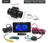 3 in 1 Auto Car Gauge with 10mm 1/8 NPT Sensor Multifunctional Water Temperature Gauge + Oil Pressure Gauge+Voltmeter 12V/24V
