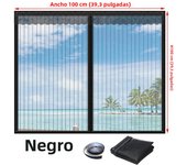 Magnetic Window Screen, Screen Door Mesh Window Screen Curtain, Magnetic Closing Door Screen to Keep Bugs Out, Black