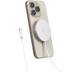 Cargador inalámbrico KSIX MagniBoost, compatible Apple MagSafe, Wireless Charging 2.0, acabado metálico, 1m, 15W