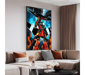 Tengen Toppa Gurren-Lagann Movie Sticky Posters Vintage Room Home Bar Cafe Decor Vintage Decorative Painting