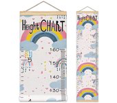 Adorable gráfico de pared de altura para niños con dibujos animados. Gráfico de crecimiento perfecto para la pared. Fácil seguimiento con un gráfico de altura divertido para niños. Durabilidad. Gráfico de crecimiento vibrante para la decoración de la hab