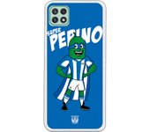 Funda original compatible con Samsung Galaxy A22 5G - Leganes Super Pepino Fondo Azul