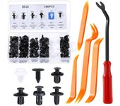 100 Pcs Car Retainer Clips, Car Body Fastener Rivet Trim Clips, Car Clips Set with Push Retainer Clips, Fastener Remover