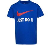 Camiseta de Manga Corta Nike Swoosh Jdi para niños en color azul