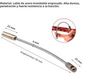 Electrician Professional Automatic Thread Guide Connector Head Cable Elastic Threader Repair Fast Cable Puller Auxiliary Tool